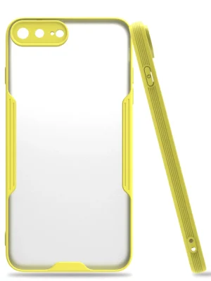 Newface iPhone 7 Plus Kılıf Platin Silikon - Sarı