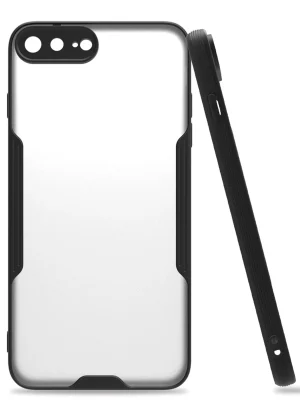 Newface iPhone 7 Plus Kılıf Platin Silikon - Siyah