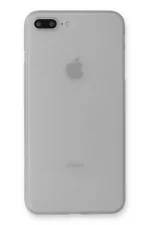 Newface iPhone 7 Plus Kılıf PP Ultra İnce Kapak - Beyaz