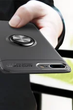Newface iPhone 7 Plus Kılıf Range Yüzüklü Silikon - Kırmızı - Görsel 3