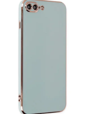 Newface iPhone 7 Plus Kılıf Volet Silikon - Açık Yeşil