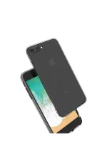 Newface iPhone 8 Plus Kılıf Deluxe 2mm Şeffaf Silikon - Görsel 2