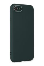 Newface iPhone SE 2020 Kılıf Lansman Glass Kapak - Koyu Yeşil - Görsel 2