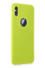 Newface iPhone X Kılıf First Silikon - Parlak Sarı - Görsel 2