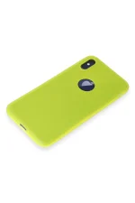 Newface iPhone X Kılıf First Silikon - Parlak Sarı - Görsel 4