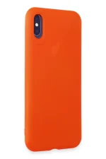 Newface iPhone X Kılıf First Silikon - Parlak Turuncu - Görsel 2