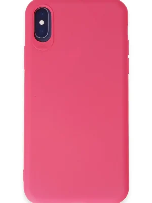 Newface iPhone X Kılıf First Silikon - Pembe