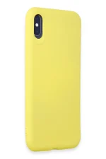 Newface iPhone X Kılıf First Silikon - Sarı - Görsel 2
