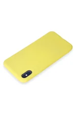 Newface iPhone X Kılıf First Silikon - Sarı - Görsel 3