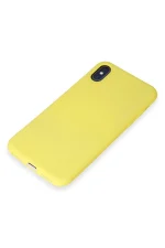 Newface iPhone X Kılıf First Silikon - Sarı - Görsel 4