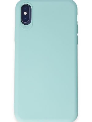 Newface iPhone X Kılıf First Silikon - Turkuaz