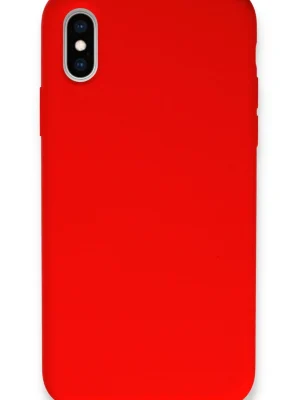 Newface iPhone X Kılıf Lansman Legant Silikon - Kırmızı