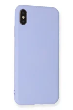 Newface iPhone X Kılıf Nano içi Kadife Silikon - Lila - Görsel 3