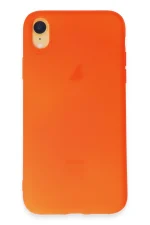 Newface iPhone XR Kılıf First Silikon - Parlak Turuncu