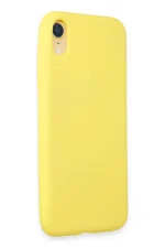 Newface iPhone XR Kılıf First Silikon - Sarı - Görsel 2