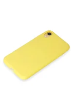 Newface iPhone XR Kılıf First Silikon - Sarı - Görsel 4