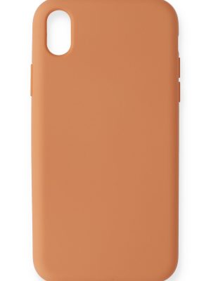 Newface iPhone XR Kılıf Nano içi Kadife  Silikon - Turuncu