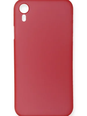 Newface iPhone XR Kılıf PP Ultra İnce Kapak - Kırmızı