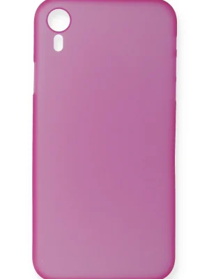Newface iPhone XR Kılıf PP Ultra İnce Kapak - Pembe