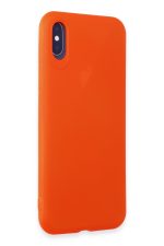 Newface iPhone XS Kılıf First Silikon - Parlak Turuncu - Görsel 2