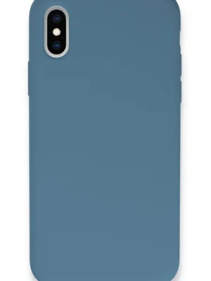 Newface iPhone XS Max Kılıf Lansman Legant Silikon - Açık Mavi