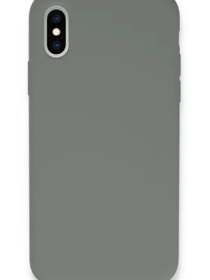 Newface iPhone XS Max Kılıf Lansman Legant Silikon - Gri