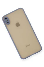 Newface iPhone XS Max Kılıf Montreal Silikon Kapak - Gri - Görsel 3