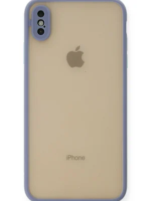 Newface iPhone XS Max Kılıf Montreal Silikon Kapak - Gri