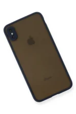 Newface iPhone XS Max Kılıf Montreal Silikon Kapak - Lacivert - Görsel 3