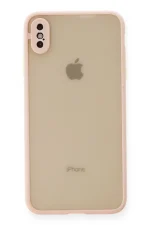 Newface iPhone XS Max Kılıf Montreal Silikon Kapak - Pembe