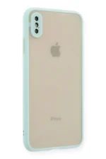 Newface iPhone XS Max Kılıf Montreal Silikon Kapak - Turkuaz - Görsel 2