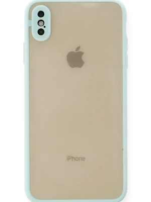 Newface iPhone XS Max Kılıf Montreal Silikon Kapak - Turkuaz