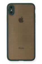 Newface iPhone XS Max Kılıf Montreal Silikon Kapak - Yeşil