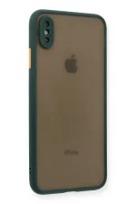 Newface iPhone XS Max Kılıf Montreal Silikon Kapak - Yeşil - Görsel 2