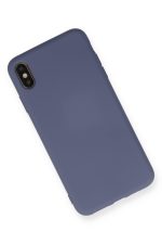 Newface iPhone XS Max Kılıf Nano içi Kadife  Silikon - Gri - Görsel 2