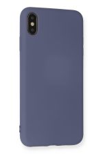 Newface iPhone XS Max Kılıf Nano içi Kadife  Silikon - Gri - Görsel 3