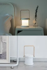 Newface JP-DLD Kamp Lambası Görünümlü Dekoratif Gece Lambası - Beyaz - Görsel 4
