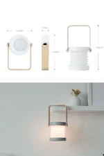 Newface JP-DLD Kamp Lambası Görünümlü Dekoratif Gece Lambası - Beyaz - Görsel 5