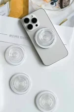 Newface Kickstand Renkli Magsafe Stand - Beyaz - Görsel 2