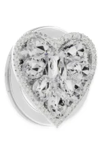 Newface Kickstand Taşlı Magsafe Stand - Beyaz