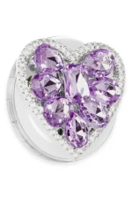 Newface Kickstand Taşlı Magsafe Stand - Mor