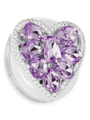 Newface Kickstand Taşlı Magsafe Stand - Mor