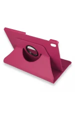 Newface Lenovo M10 FHD Plus X606F Kılıf 360 Tablet Deri Kılıf - Pembe
