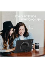 Newface Lenovo M10 FHD Plus X606F Kılıf Amazing Tablet Kapak - Siyah - Görsel 4