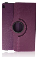 Newface Lenovo M10 X505F Kılıf 360 Tablet Deri Kılıf - Mürdüm - Görsel 2