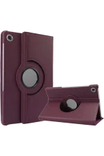 Newface Lenovo Tab M10 TB311FU Kılıf 360 Tablet Deri Kılıf - Mürdüm