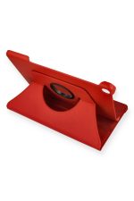 Newface Lenovo Tab M10 TB328FU Kılıf 360 Tablet Deri  Kılıf - Kırmızı