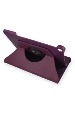 Newface Lenovo Tab M10 TB328FU Kılıf 360 Tablet Deri Kılıf - Mürdüm