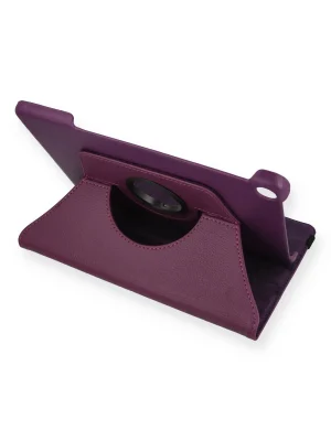 Newface Lenovo Tab M10 TB328FU Kılıf 360 Tablet Deri Kılıf - Mürdüm