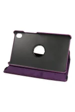 Newface Lenovo Tab M8 Kılıf 360 Tablet Deri Kılıf - Mürdüm - Görsel 3